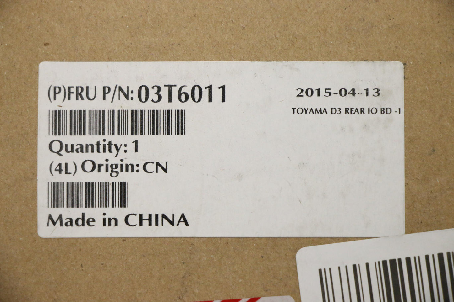 Lenovo Board , Rear Io Board - 03T6011
