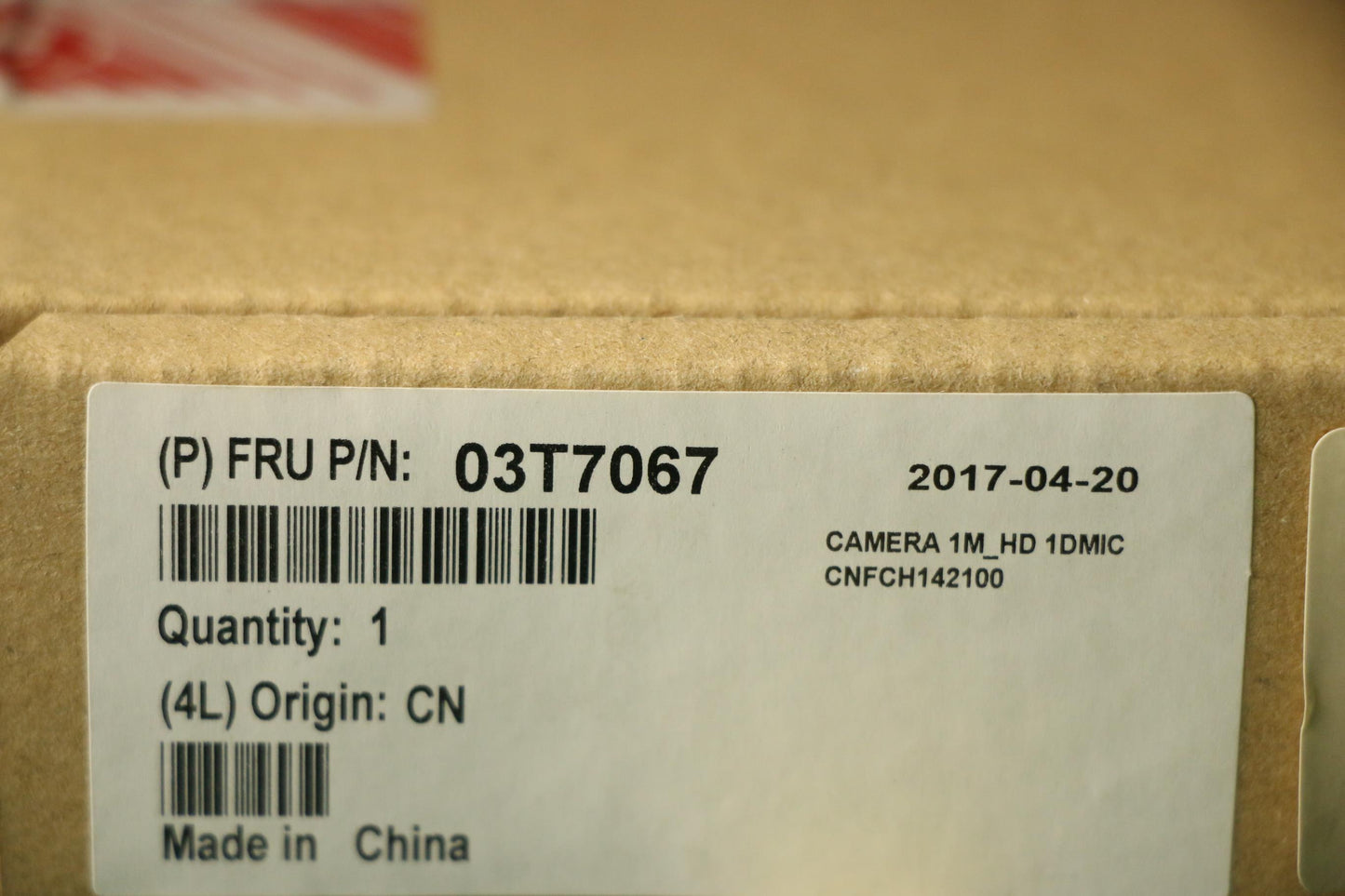 Lenovo Camera Camera 1.0M 720P - 03T7067