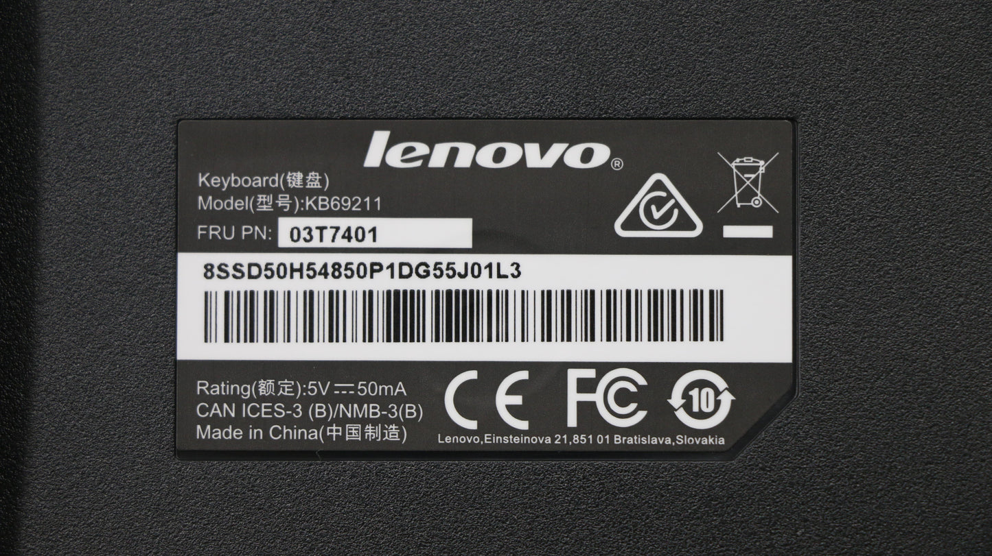 Lenovo Kb Keyboards External - 03T7401