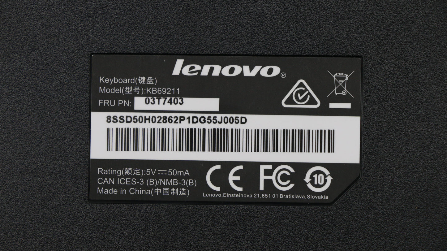 Lenovo Kb Keyboards External - 03T7403