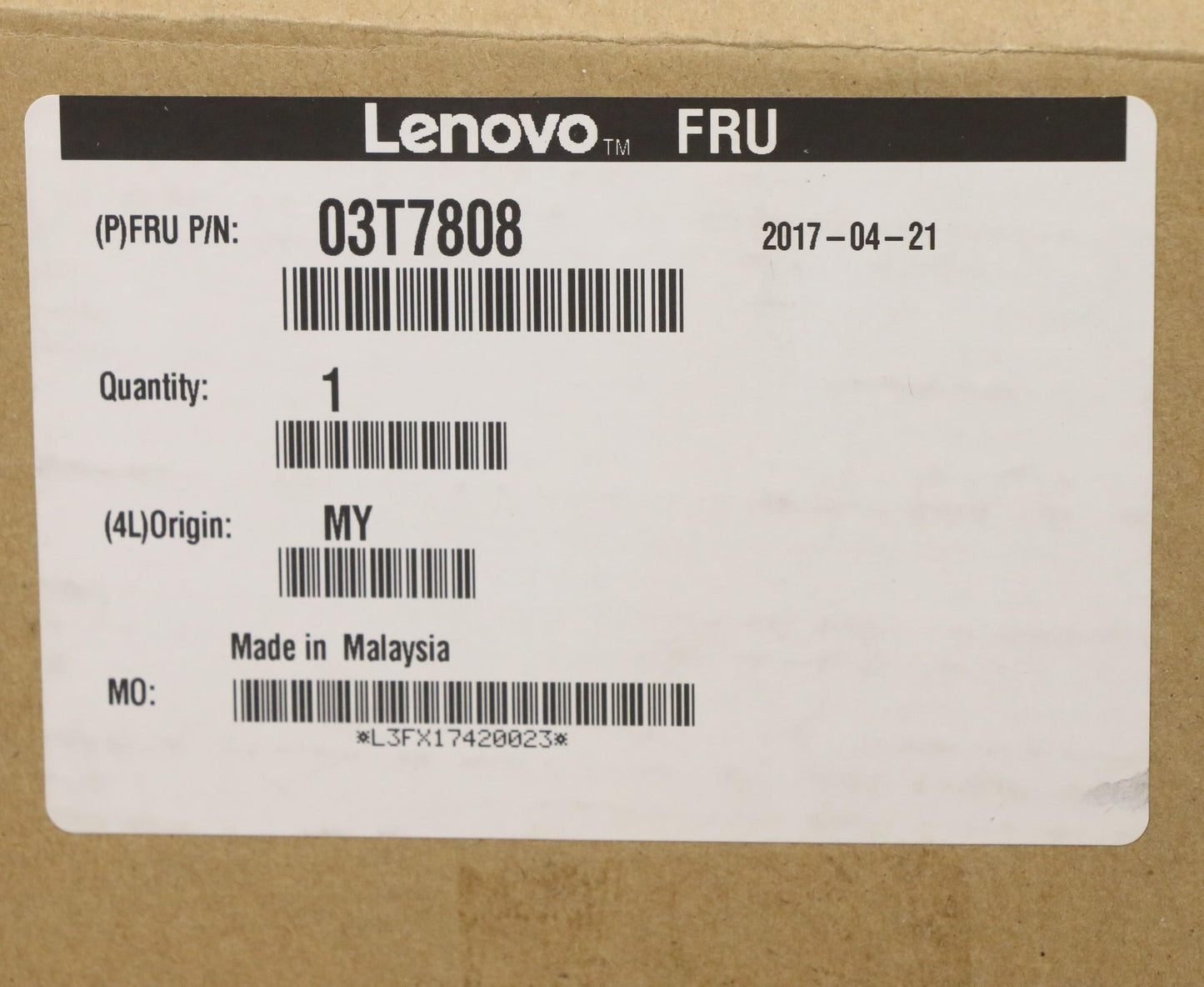 Lenovo Pu Processors - 03T7808