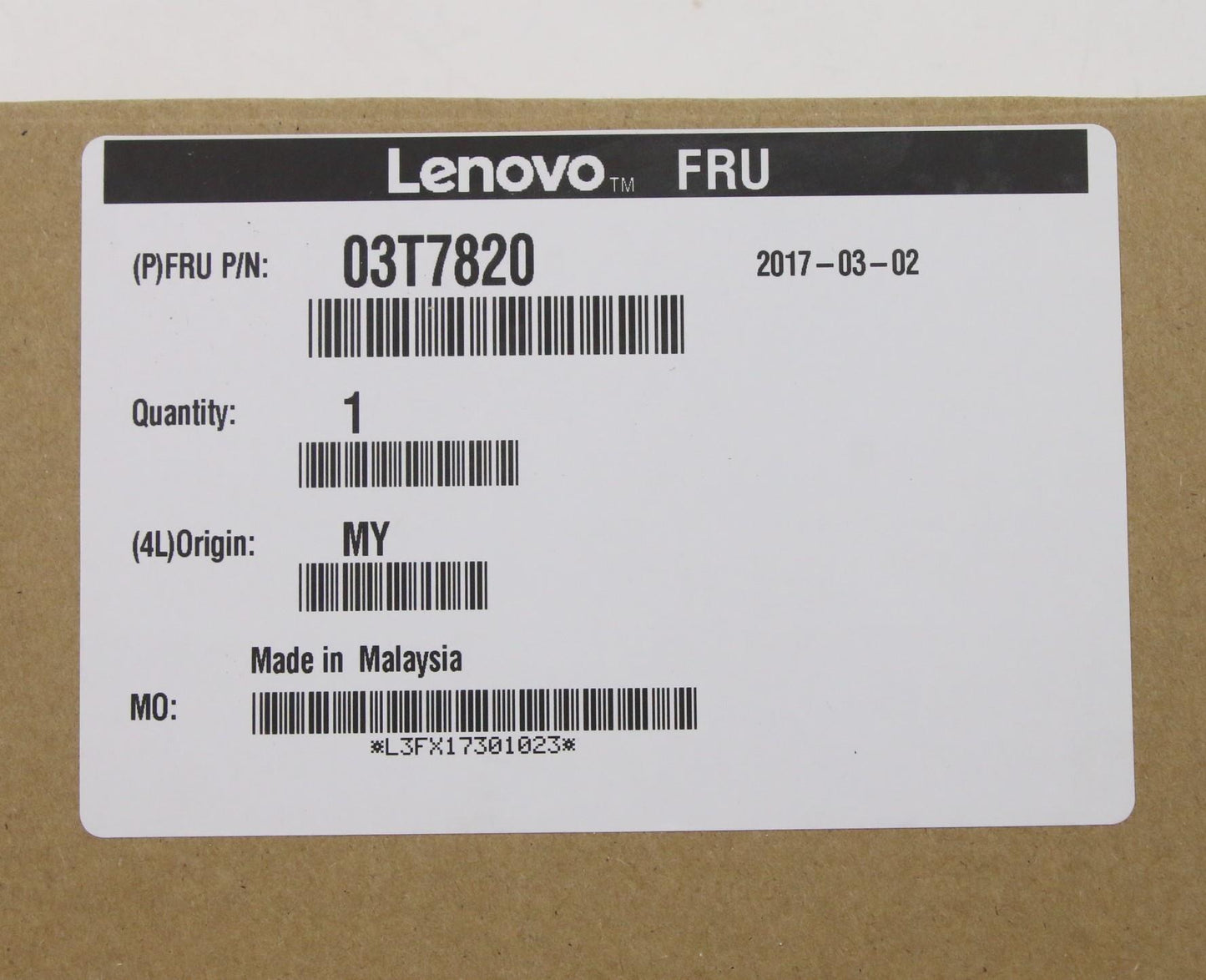 Lenovo Pu Processors - 03T7820