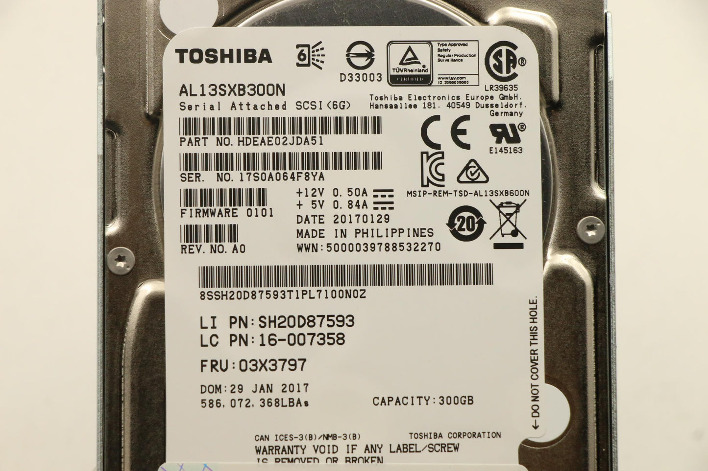 Lenovo Hh Hot Swap Hard Drive - 03T7879