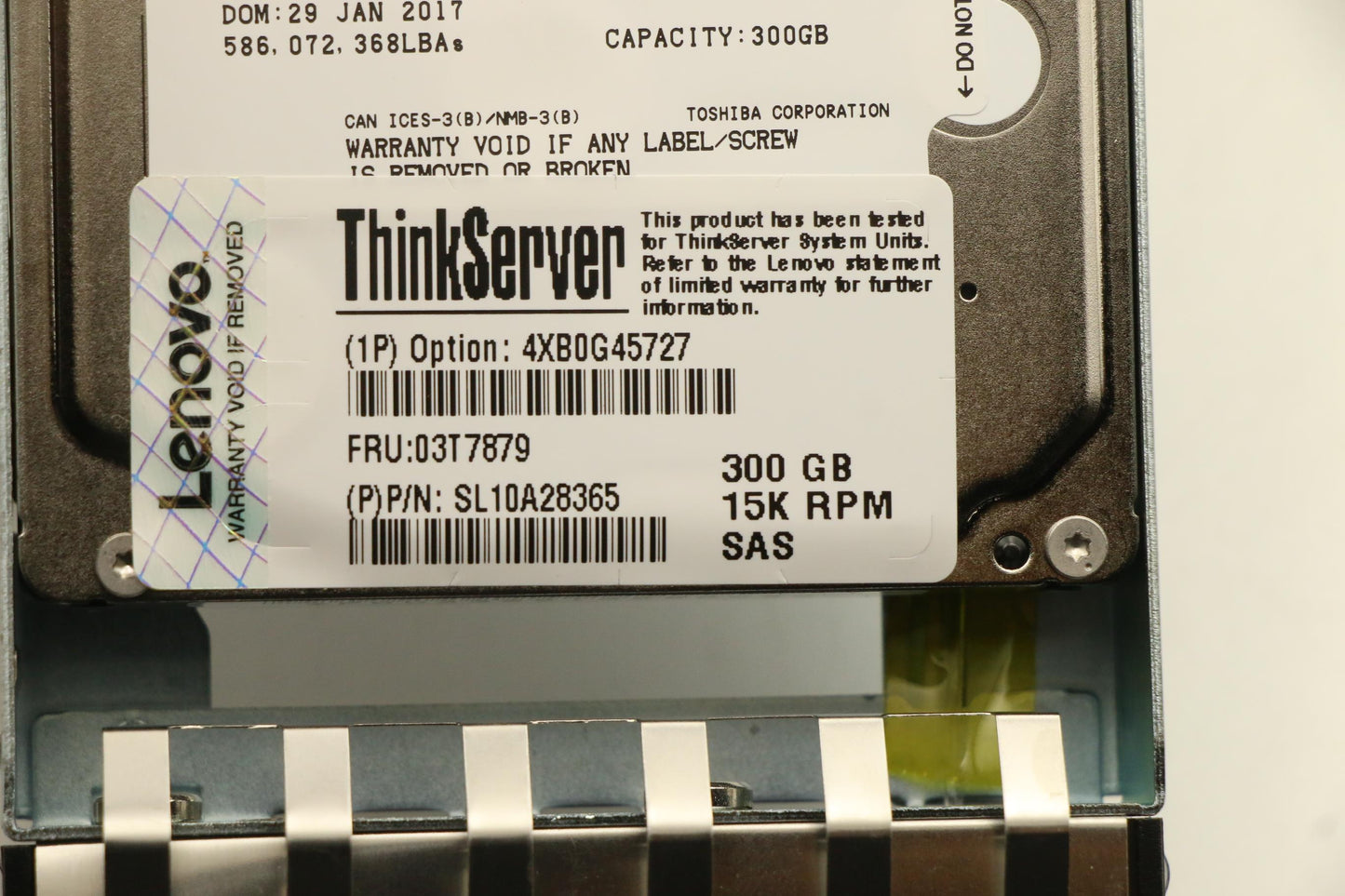 Lenovo Hh Hot Swap Hard Drive - 03T7879