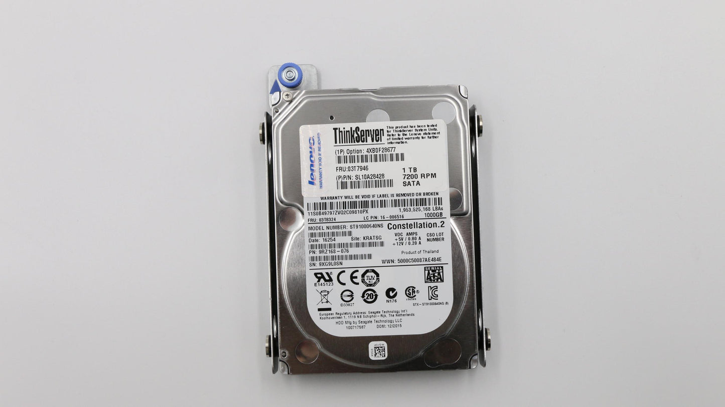 Lenovo Hard Drive Nhs 1T Sata 7200 Rp - 03T7946