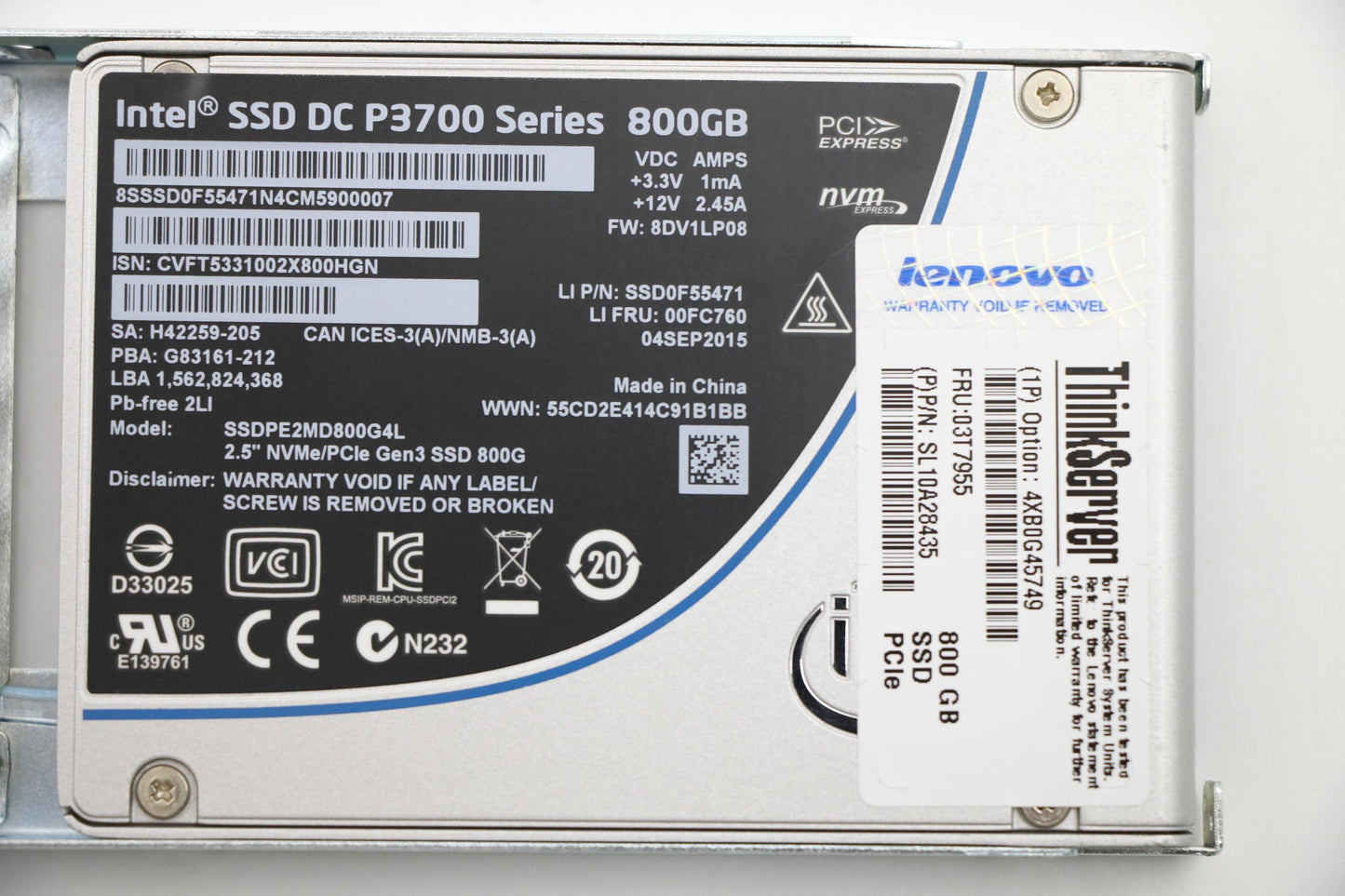 Lenovo Hh Hot Swap Hard Drive - 03T7955