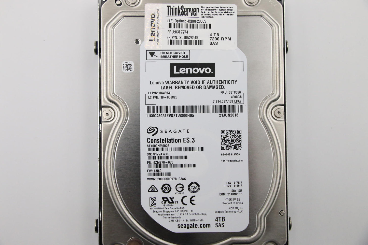 Lenovo Hd Hard Drives - 03T7974