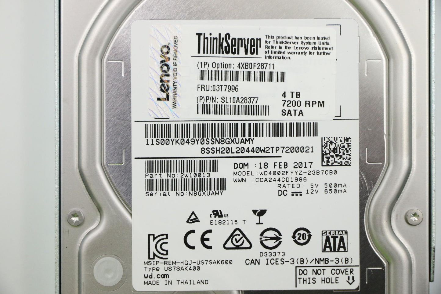 Lenovo Hd Hard Drives - 03T7996