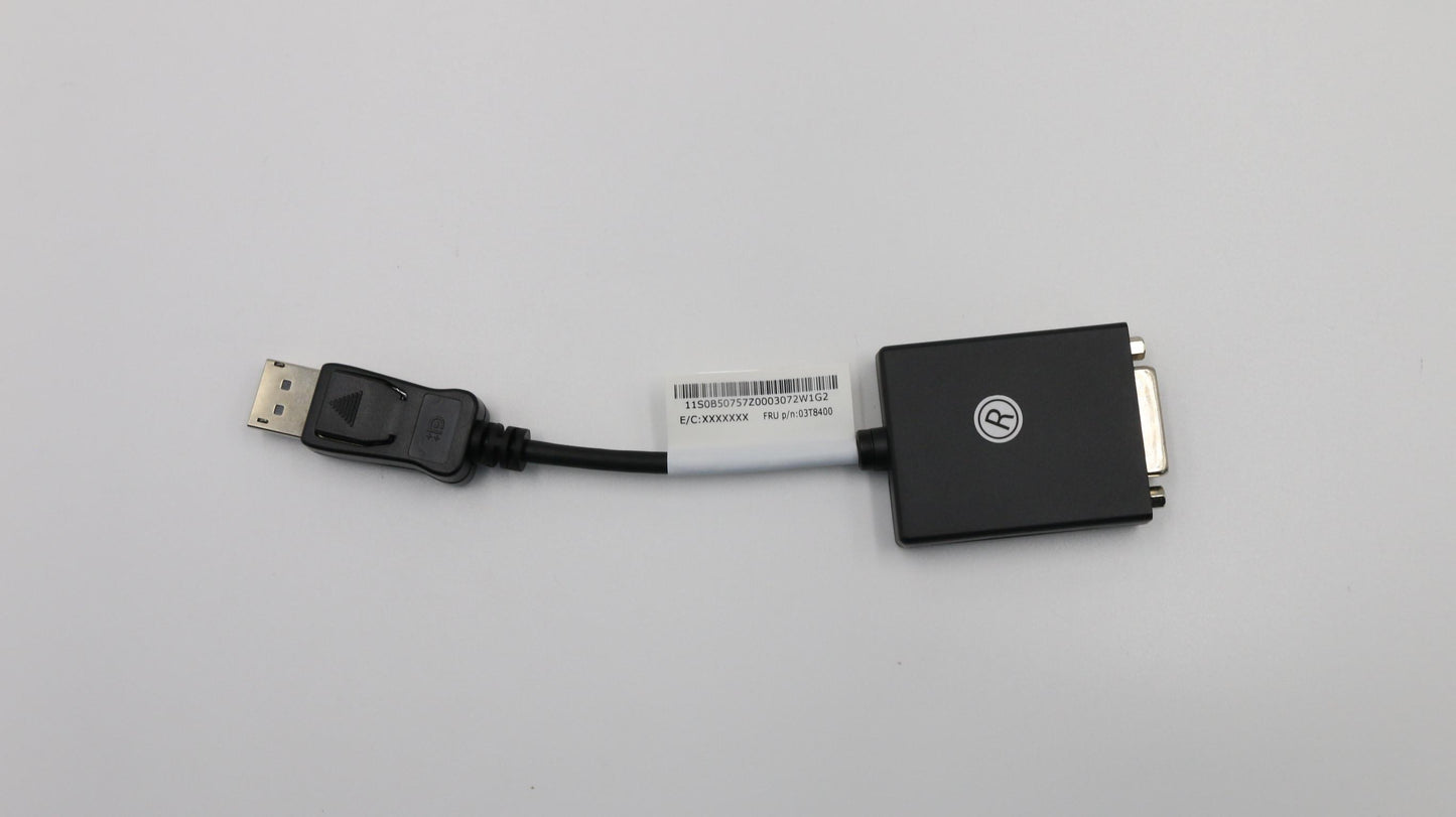 Lenovo 03T8400 Mech Dp To Dvi Dongle(Single