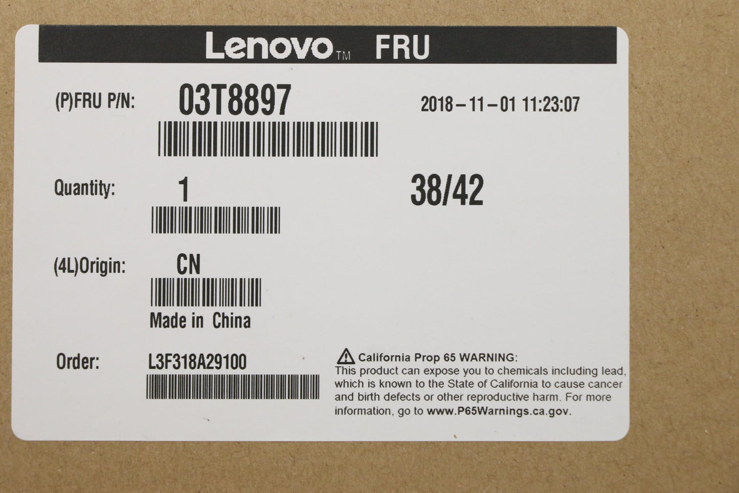 Lenovo Ma Mechanical Assemblies - 03T8897