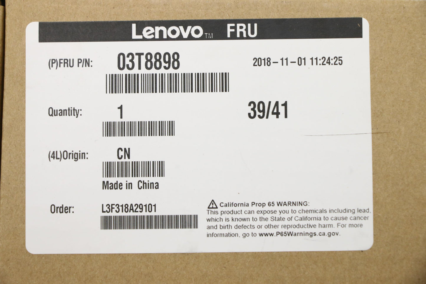 Lenovo Ma Mechanical Assemblies - 03T8898