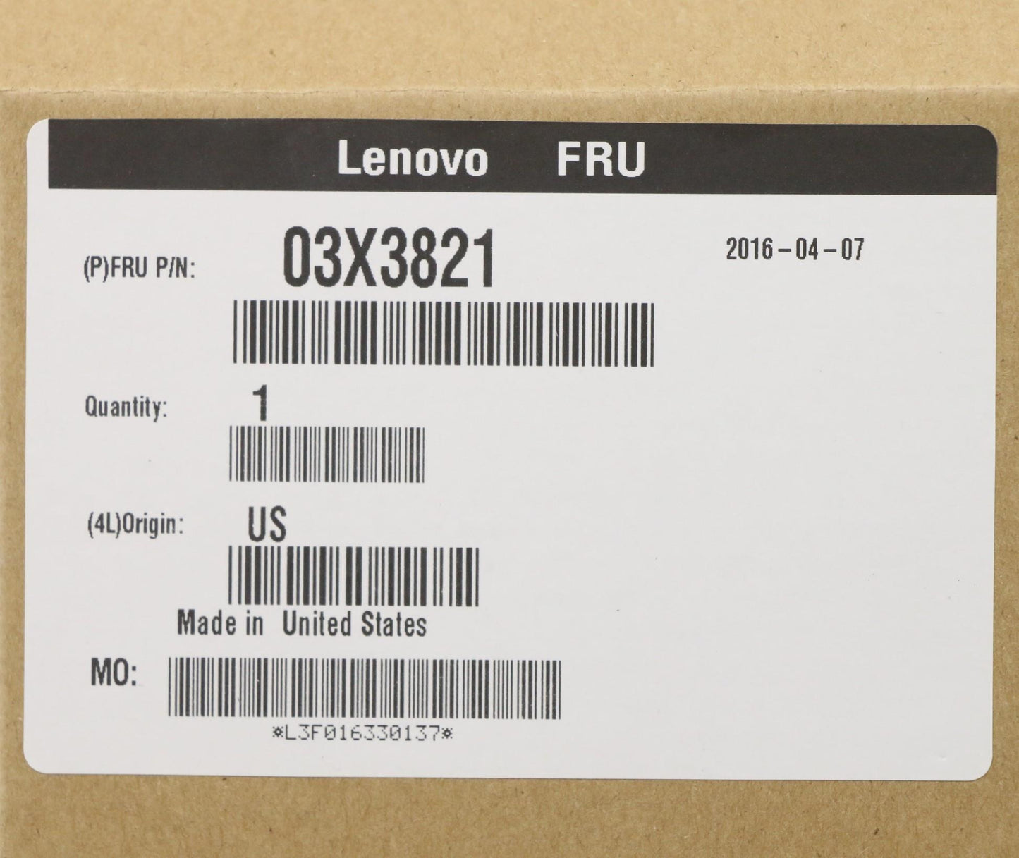 Lenovo Subcard Sw Raid 5 Key ( Sas) - 03X3821