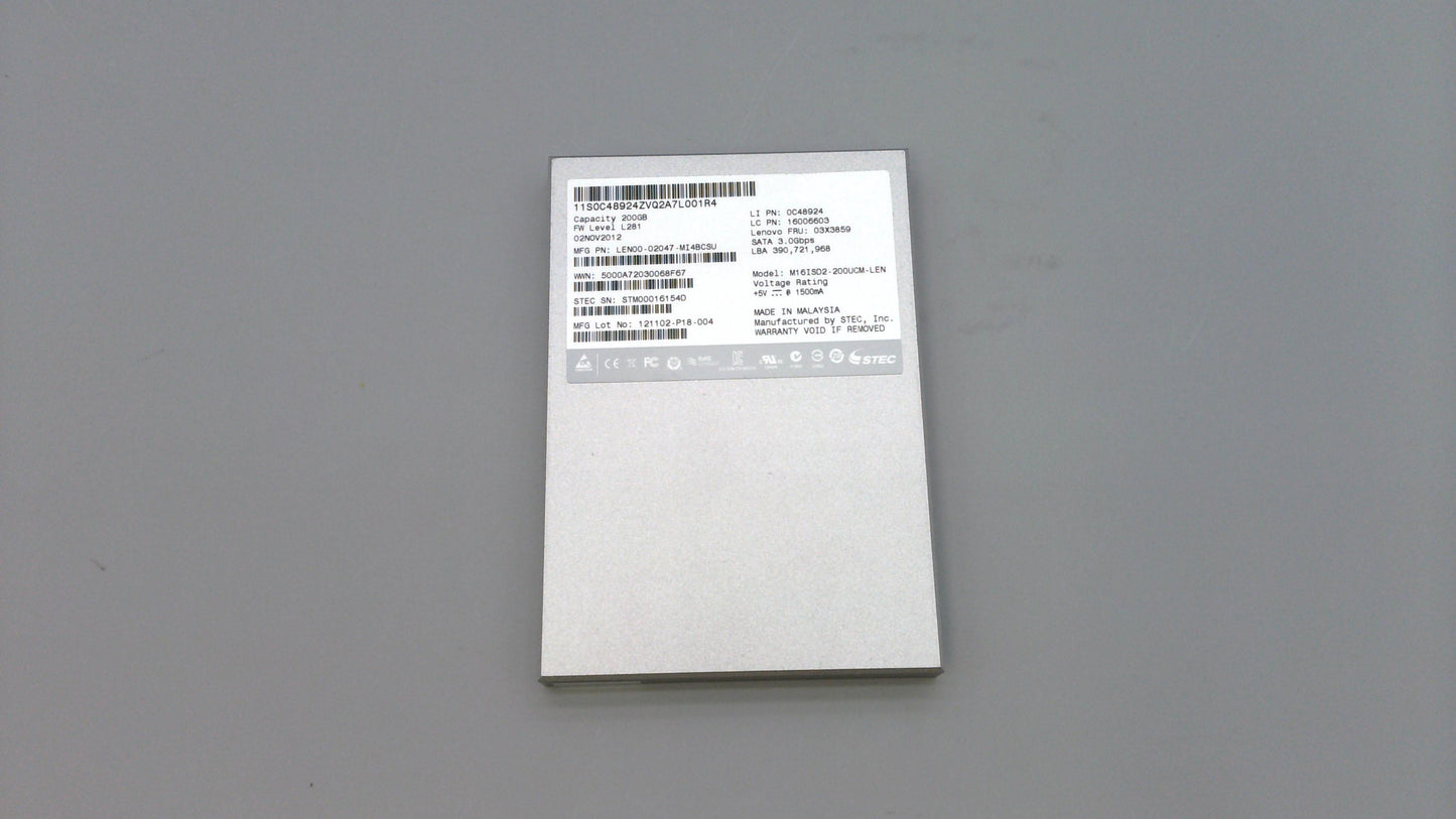 Lenovo Hard Drive Stec Mach16 Sata 3G - 03X3859