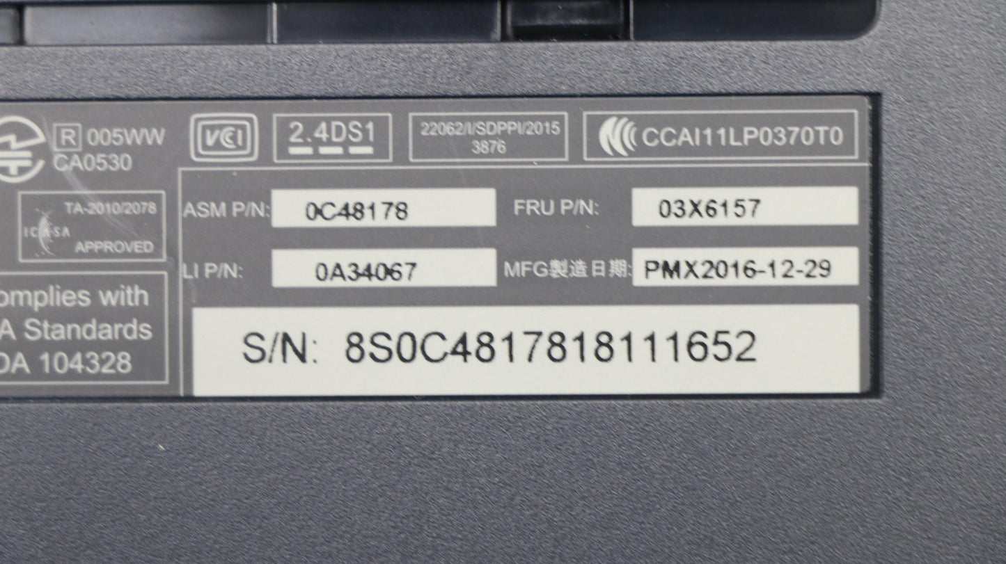 Lenovo Kb Keyboards External - 03X6157