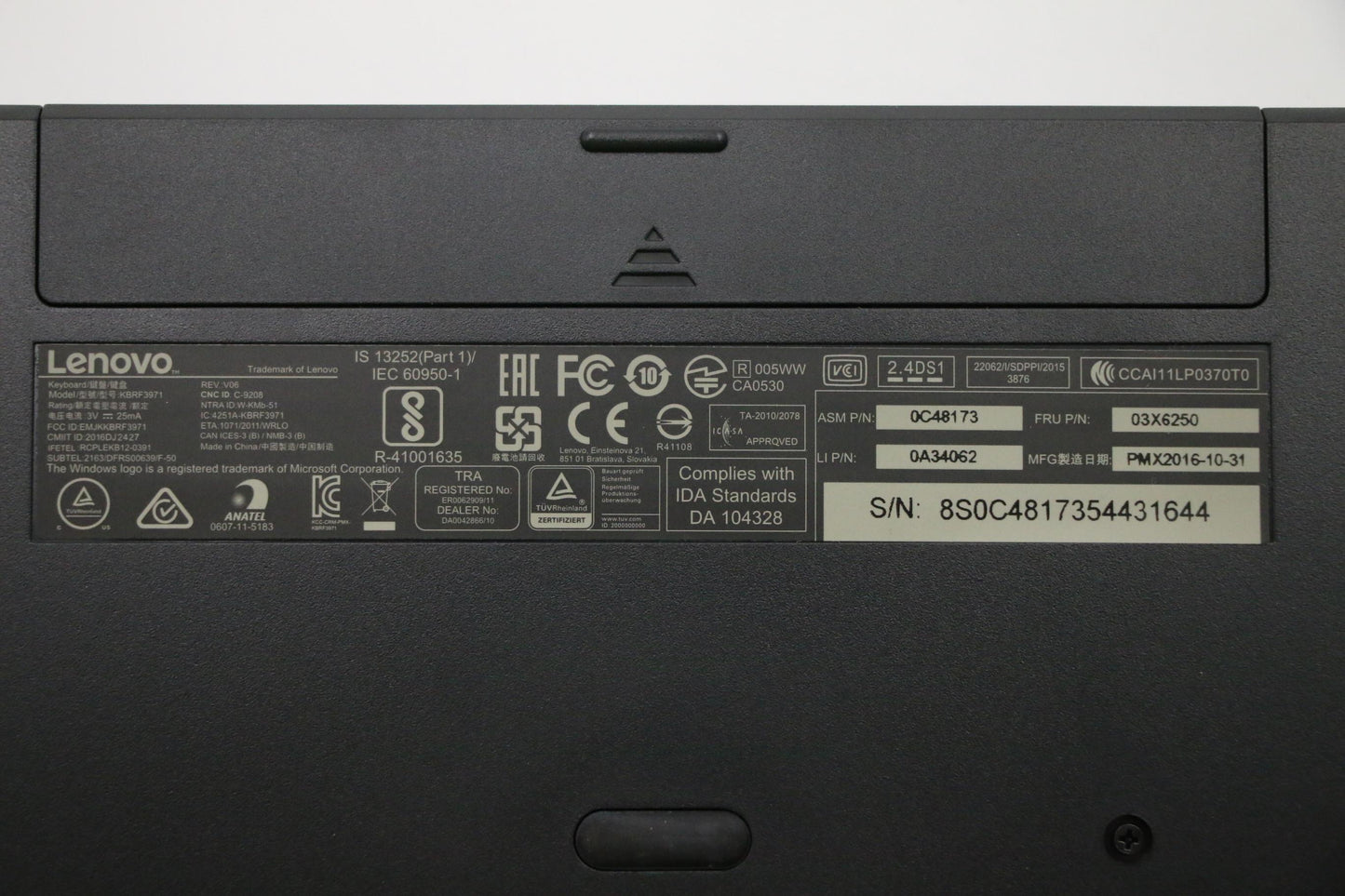 Lenovo Kb Keyboards External - 03X6250