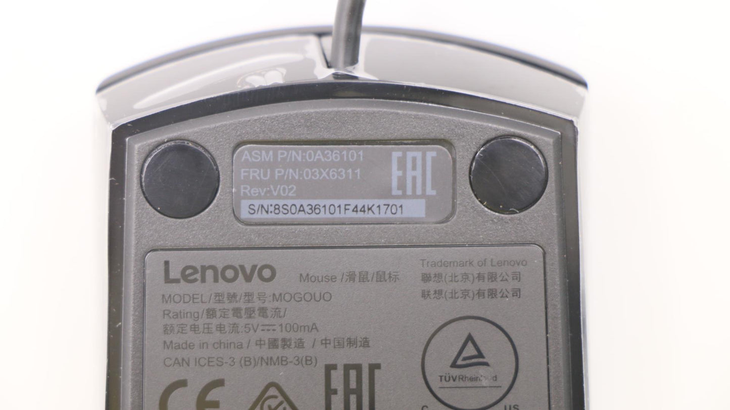 Lenovo Mouse Usb Mouse Black - 03X6311