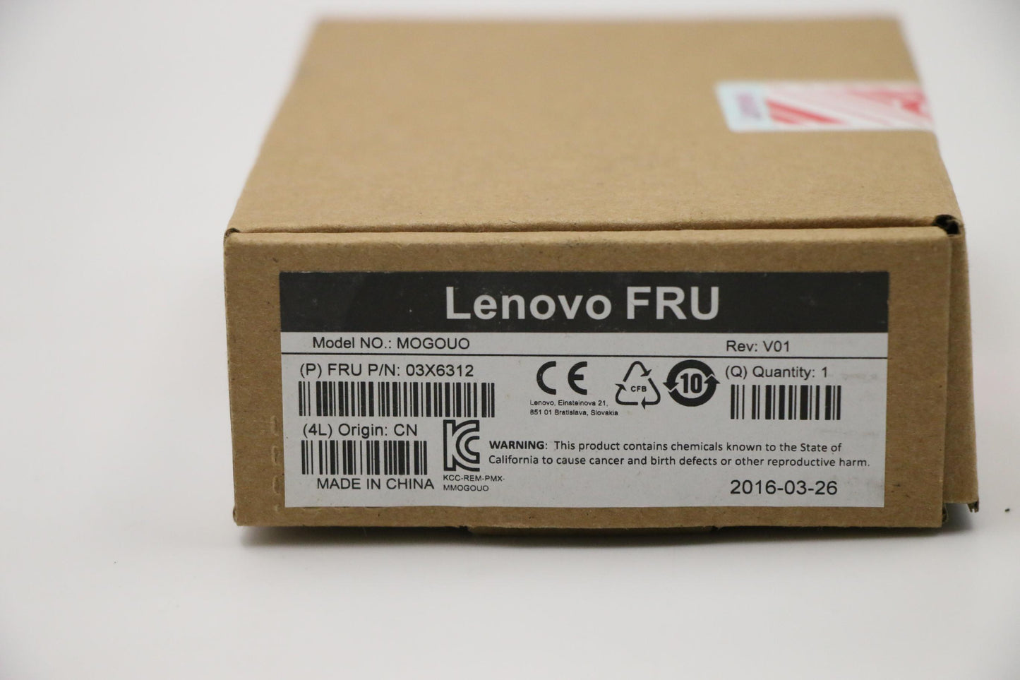 Lenovo Mouse Usb Mouse Red - 03X6312