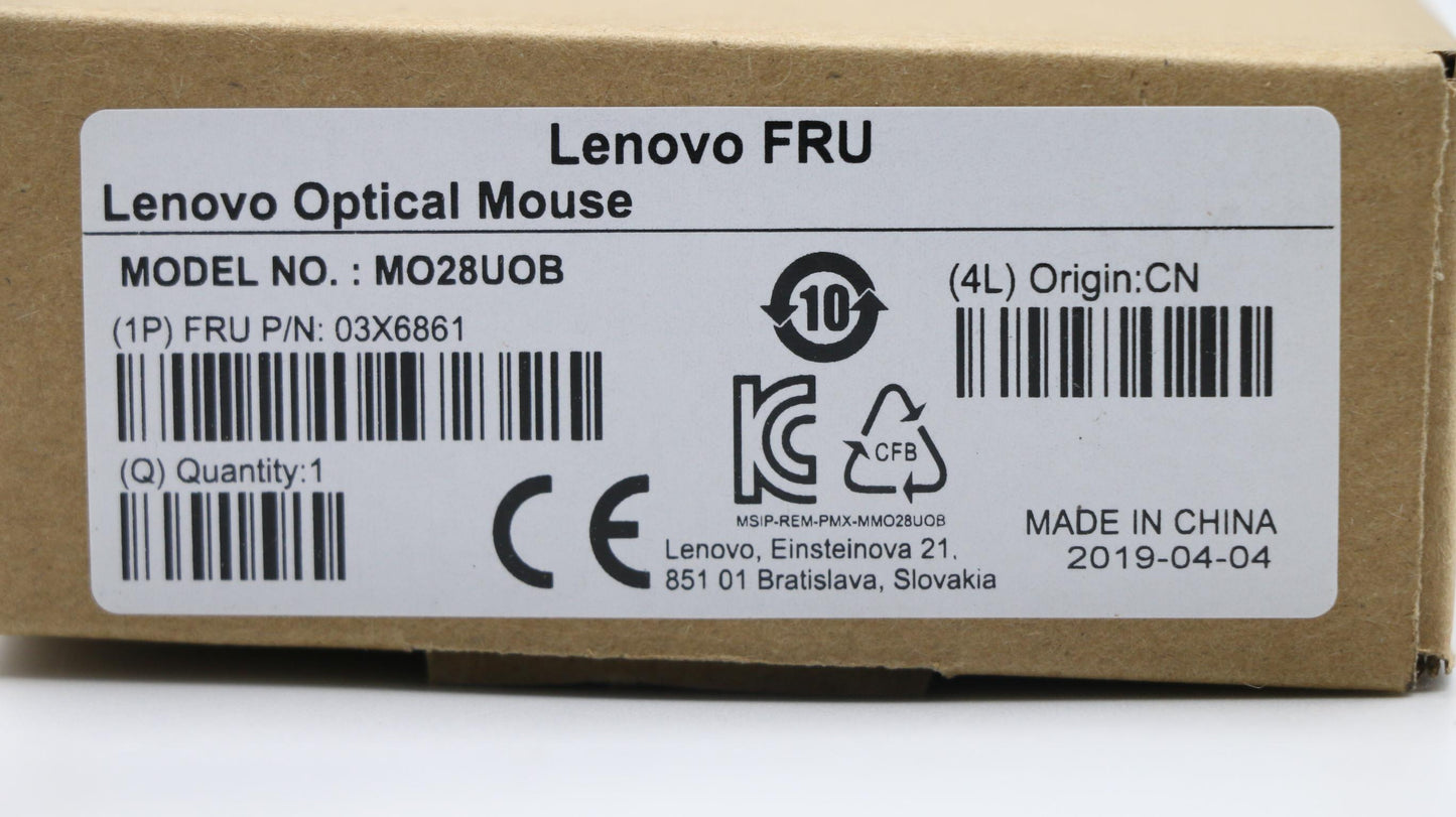 Lenovo Ms Pointing Devices - 03X6861