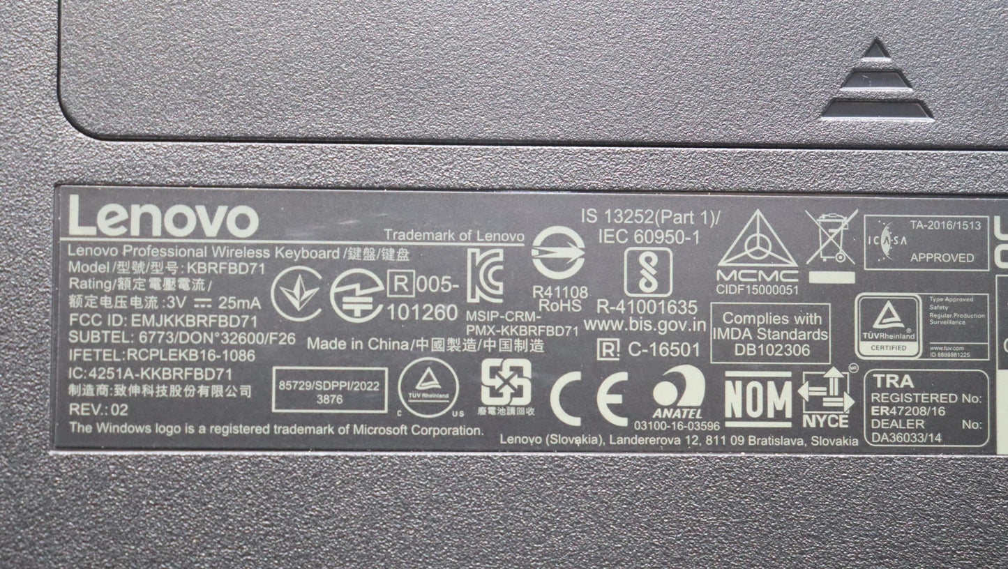 Lenovo 03X6981 Kb Keyboards External