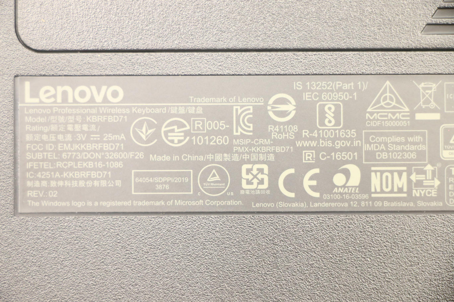 Lenovo 03X6983 Kb Keyboards External