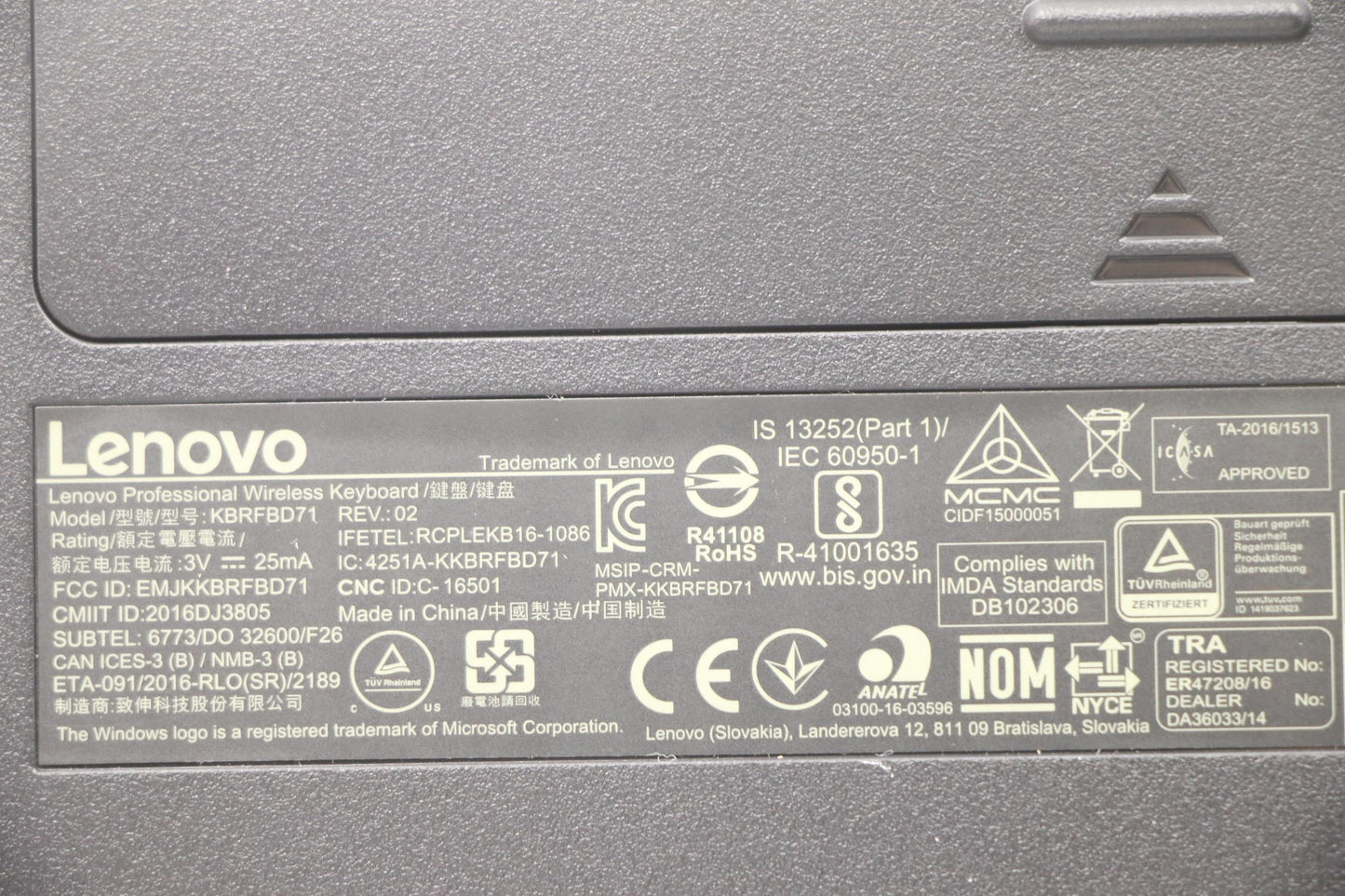 Lenovo 03X6989 Kb Keyboards External