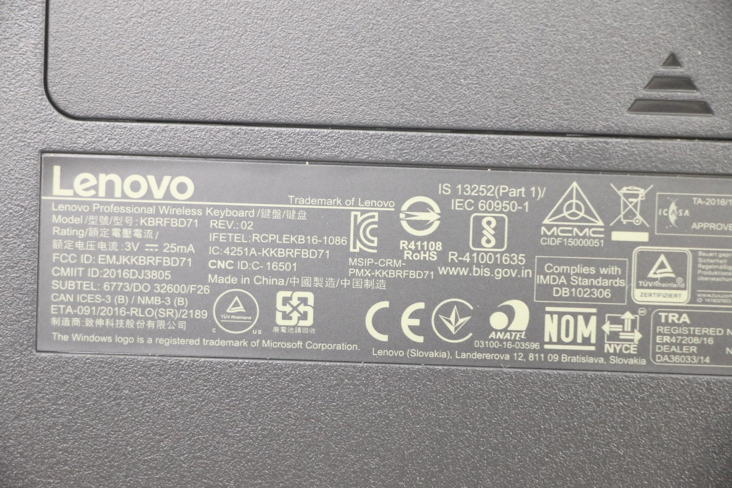 Lenovo 03X6991 Kb Keyboards External