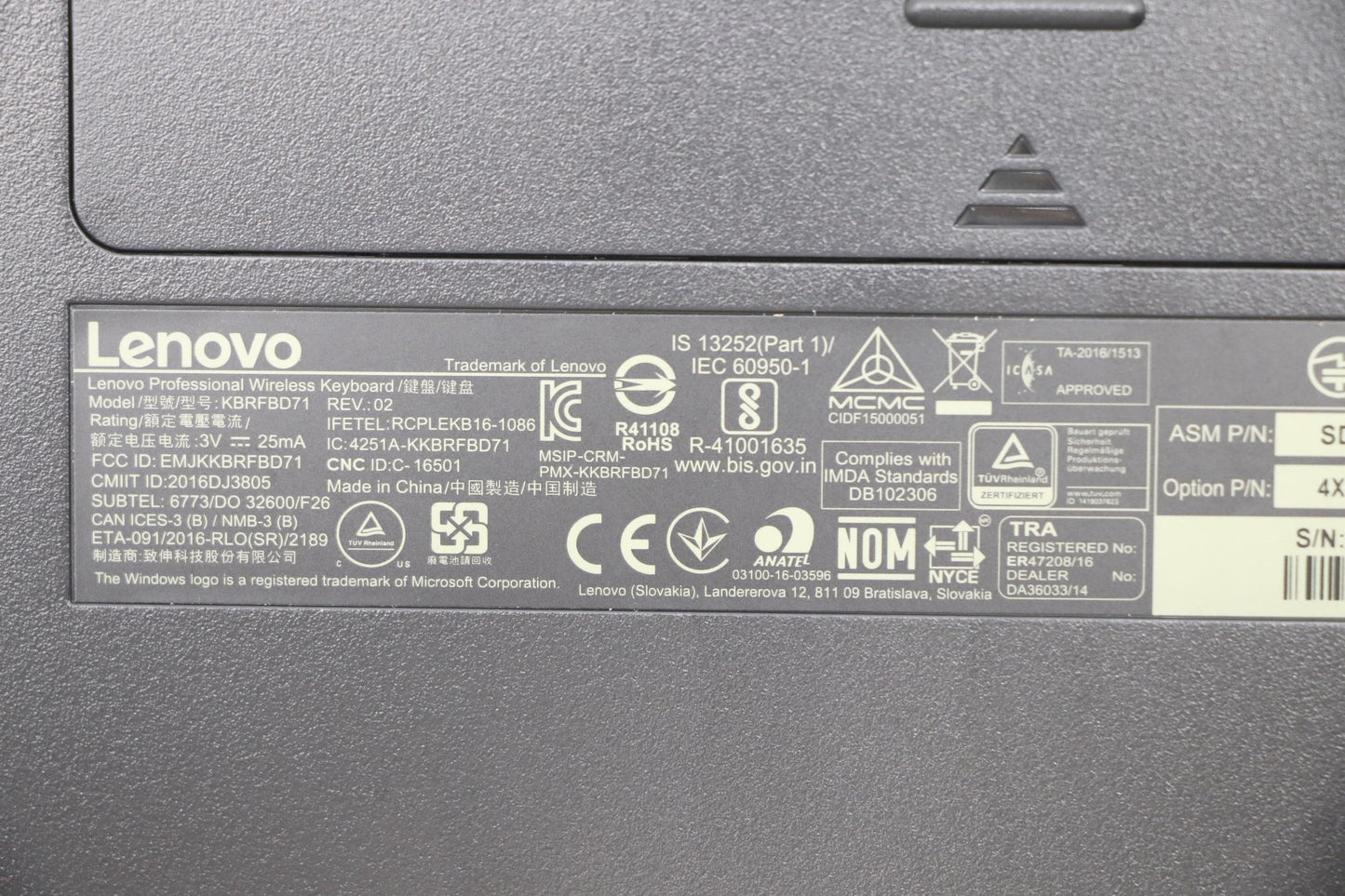 Lenovo 03X6996 Kb Keyboards External