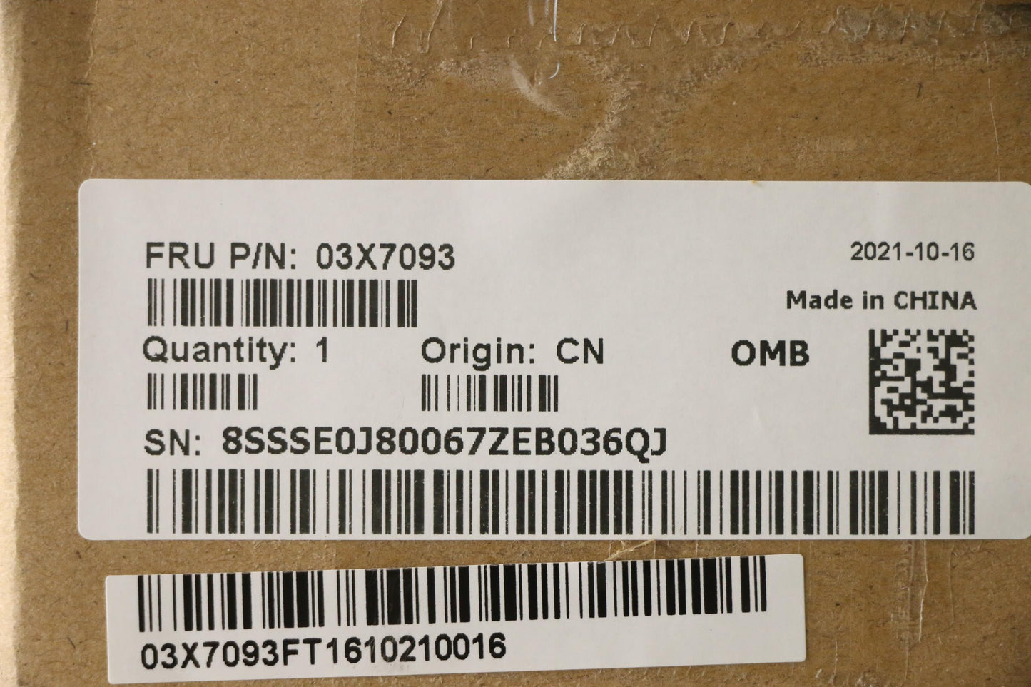Lenovo Ma Mechanical Assemblies - 03X7093