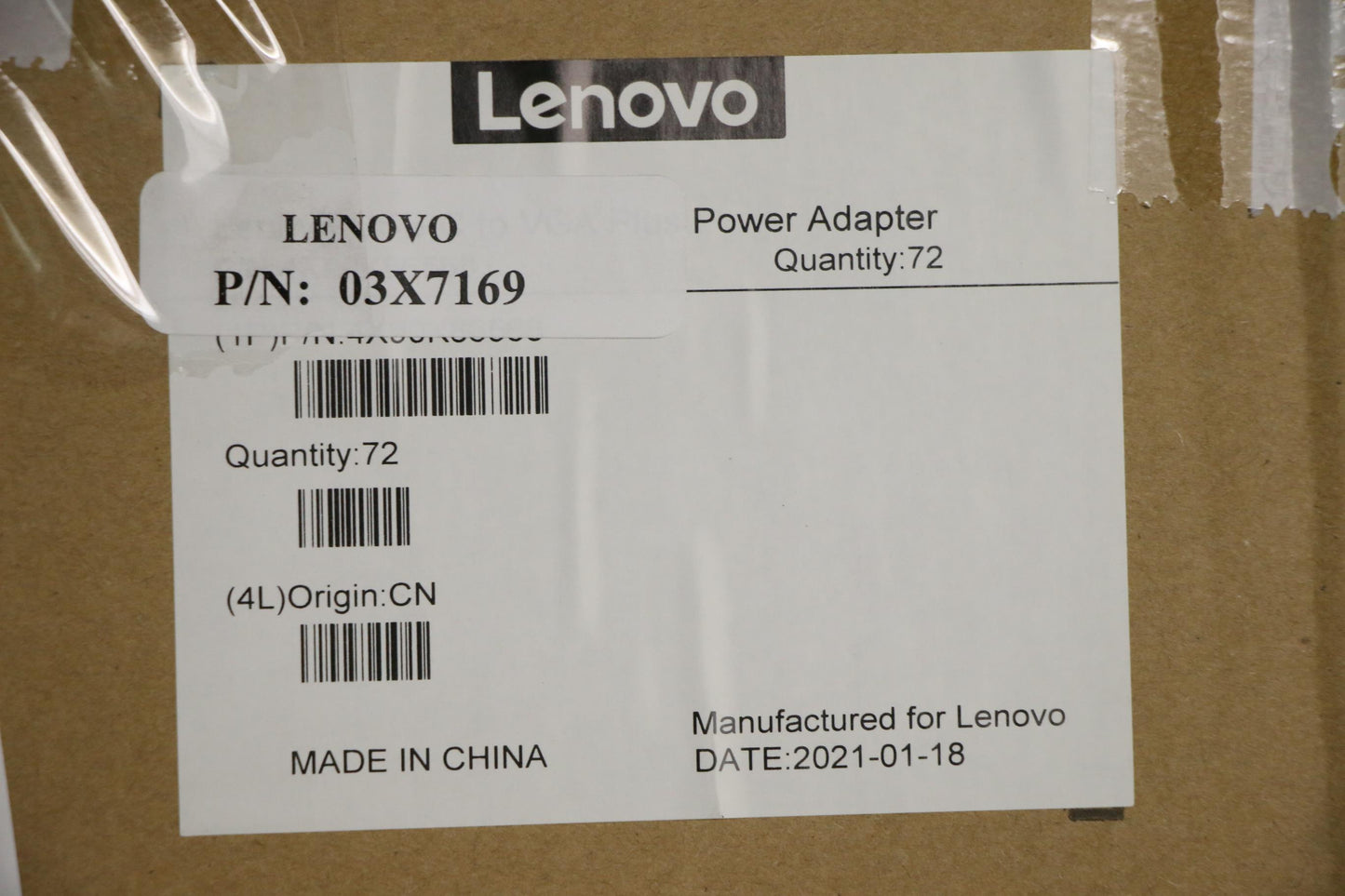 Lenovo 03X7169 Cable Bo Fru Usb C To Vga Powe