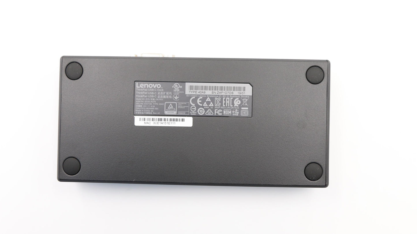 Lenovo Fru Thinkpad Usb-C Dock - 03X7194
