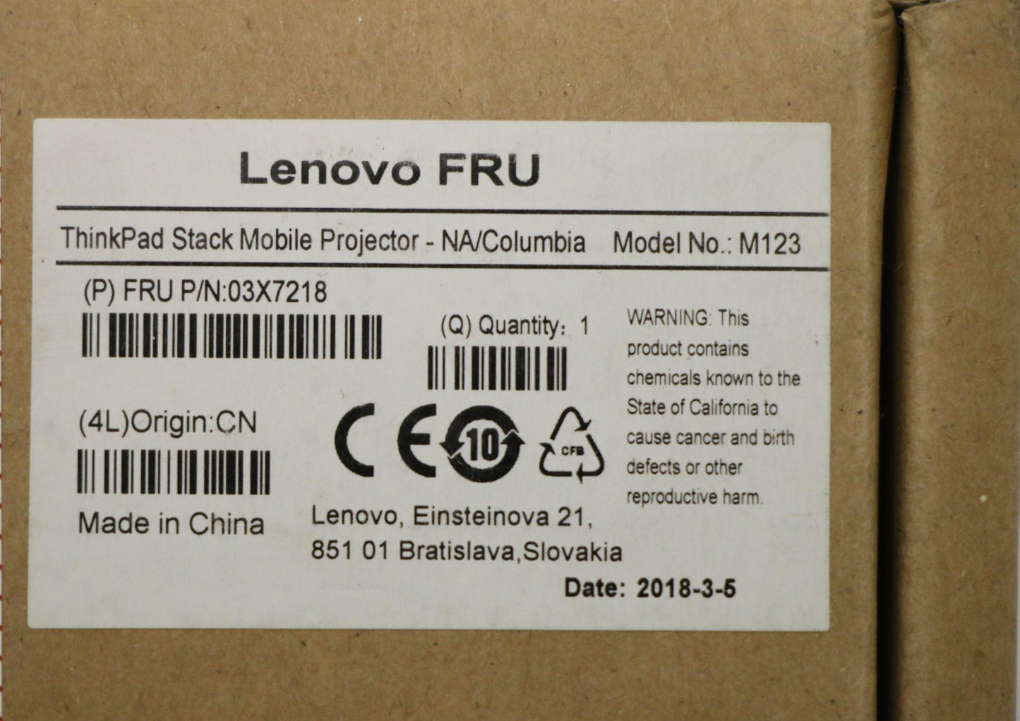 Lenovo Fru - Thinkpad Stack Mobile Pr - 03X7218