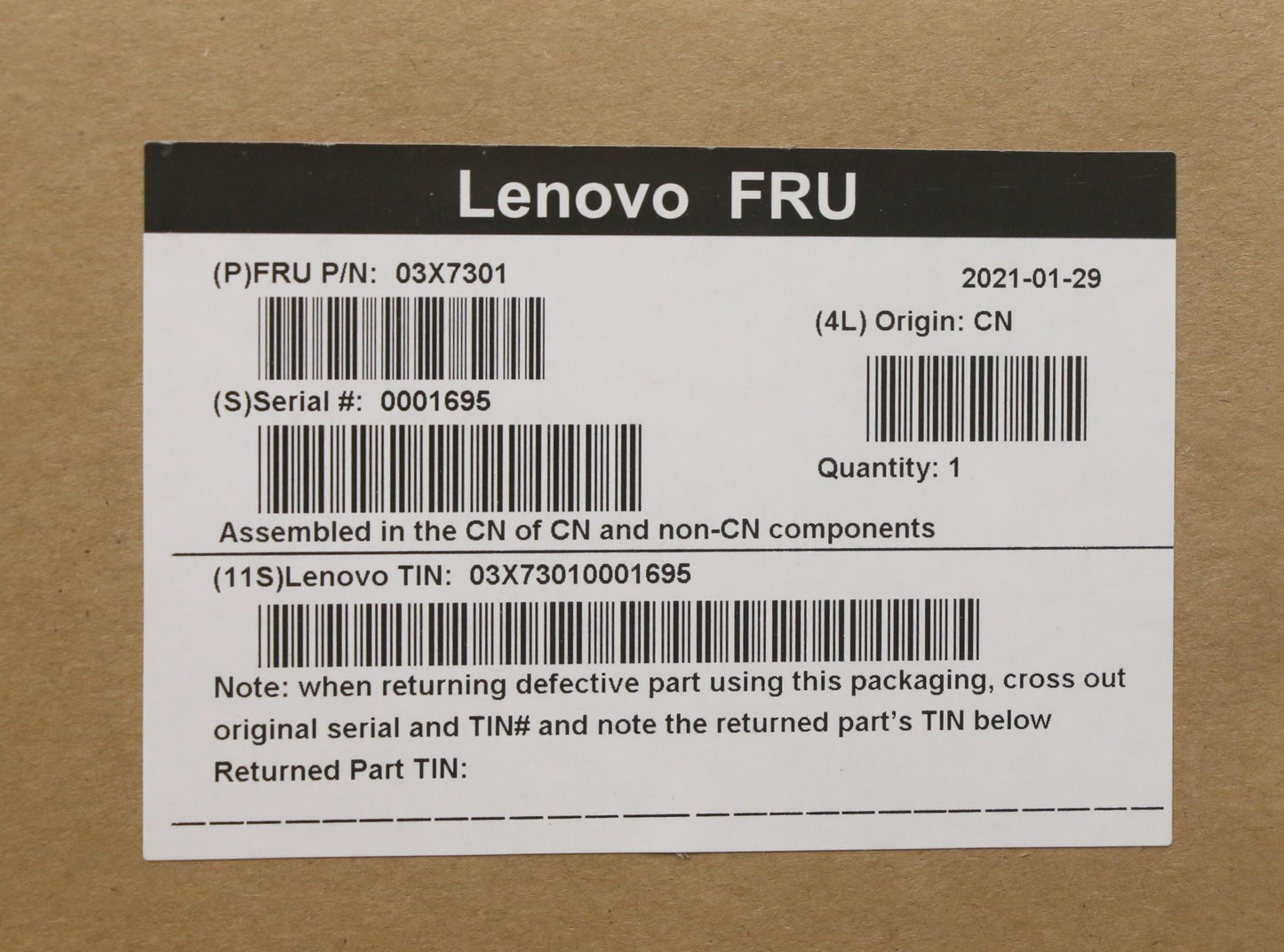 Lenovo Lenovo Usb Smartcard Keyboard - 03X7301
