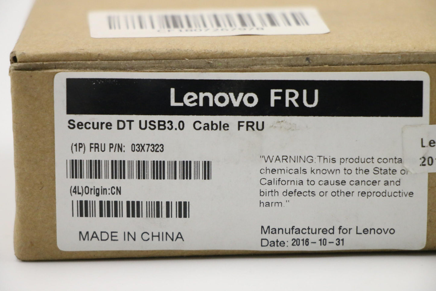 Lenovo Hdd Bo Secure Dt Usb 3.0 Cable - 03X7323
