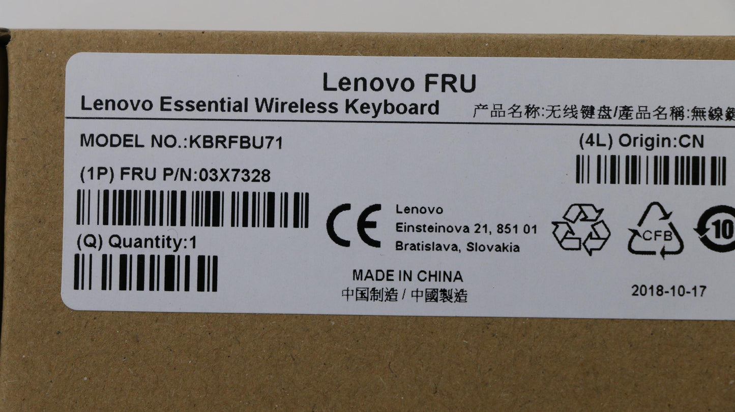 Lenovo Fru Lenovo Essential Wireless - 03X7328