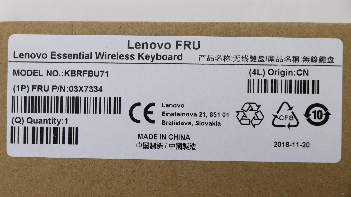 Lenovo Fru Lenovo Essential Wireless - 03X7334