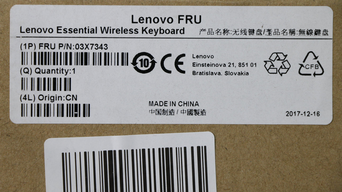 Lenovo Fru Lenovo Essential Wireless - 03X7343