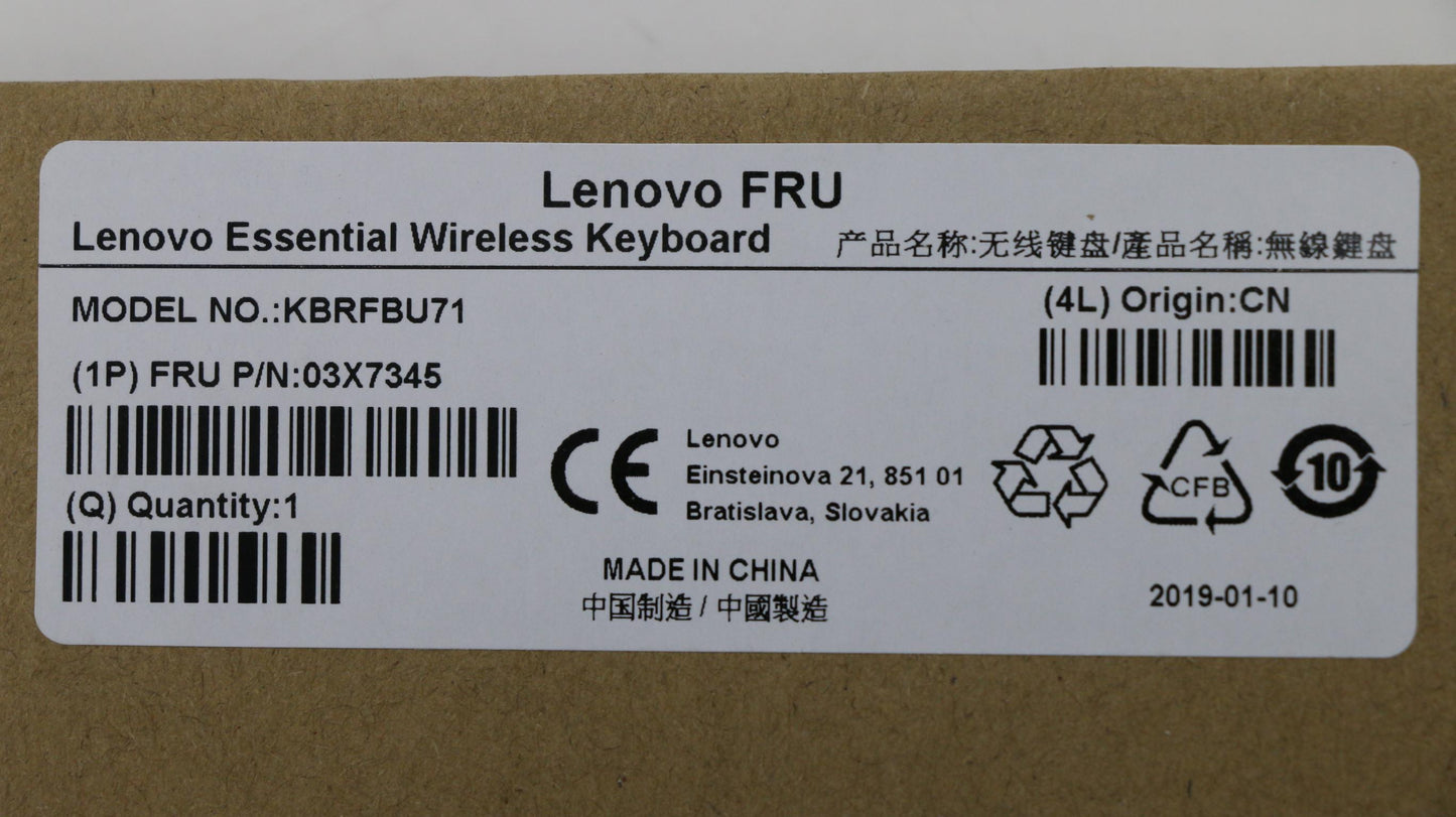 Lenovo Fru Lenovo Essential Wireless - 03X7345
