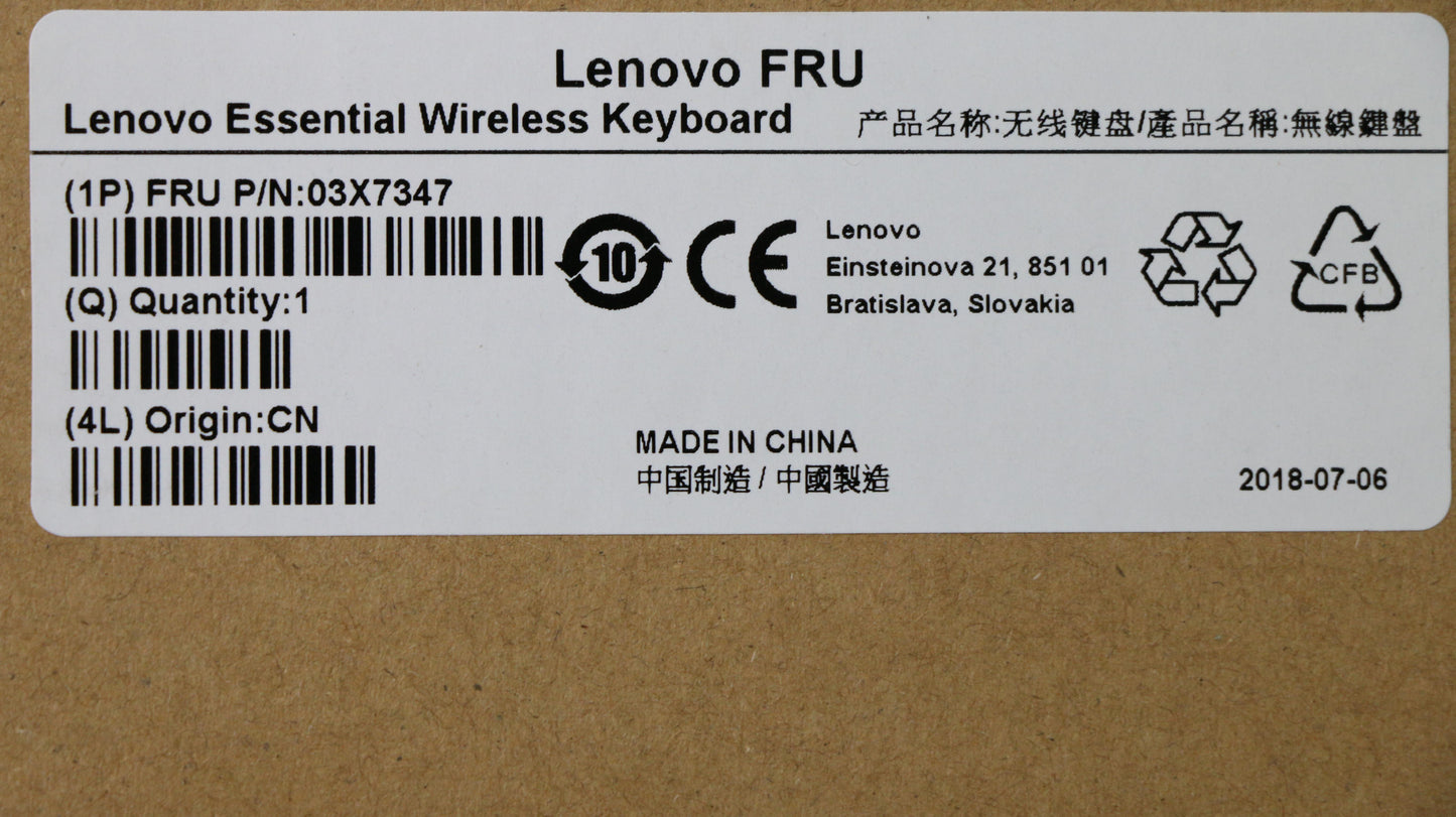 Lenovo Fru Lenovo Essential Wireless - 03X7347