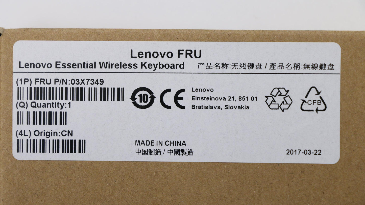 Lenovo Fru Lenovo Essential Wireless - 03X7349