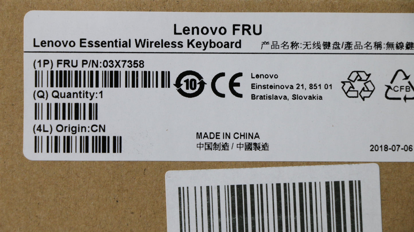 Lenovo Fru Lenovo Essential Wireless - 03X7358