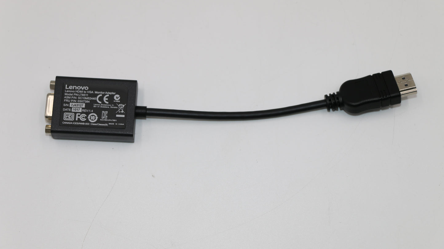 Lenovo Cable Bo Fru-Hdmi To Vga - 03X7384