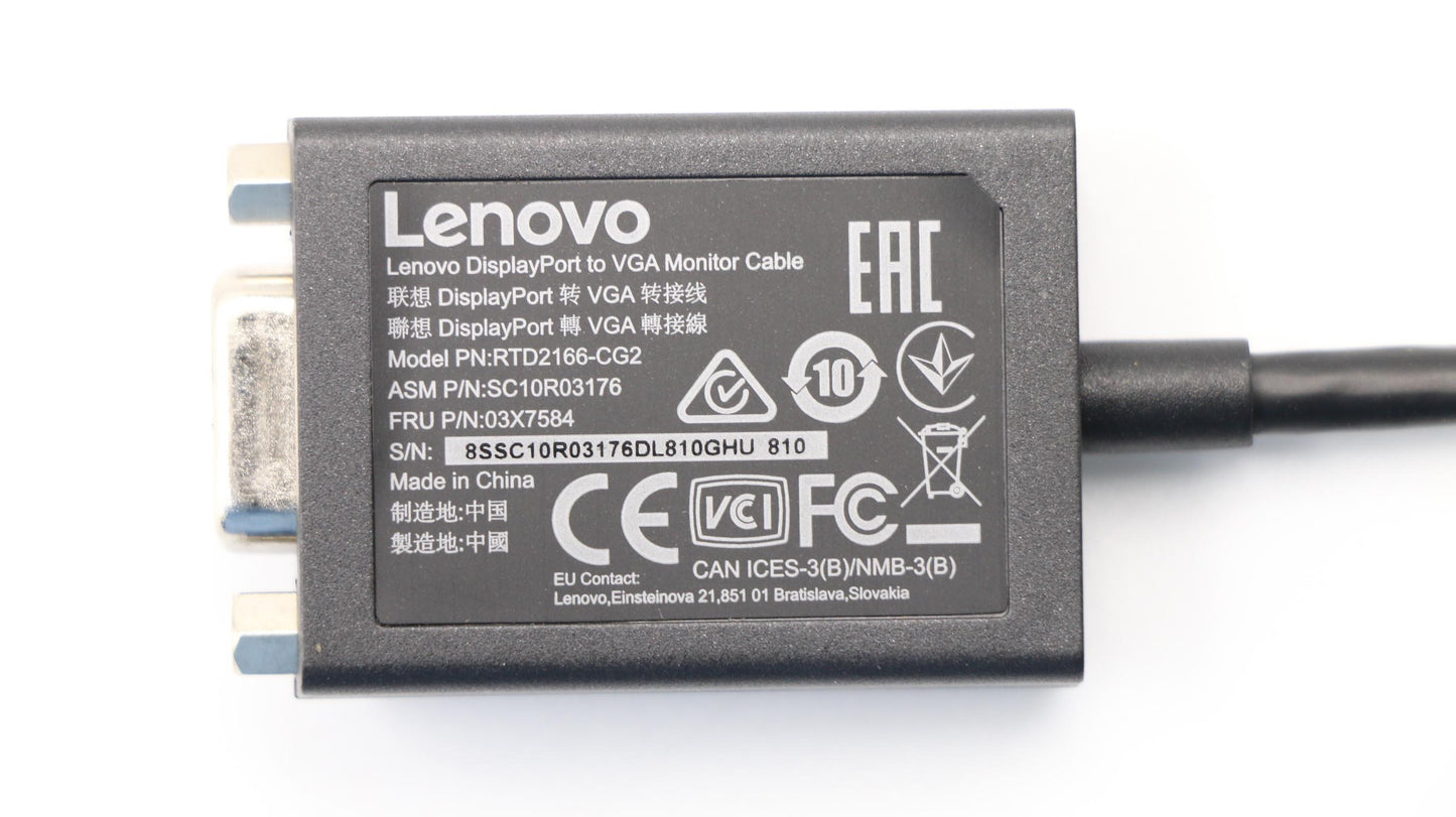 Lenovo Fru_Dp To Vga Refresh - 03X7584