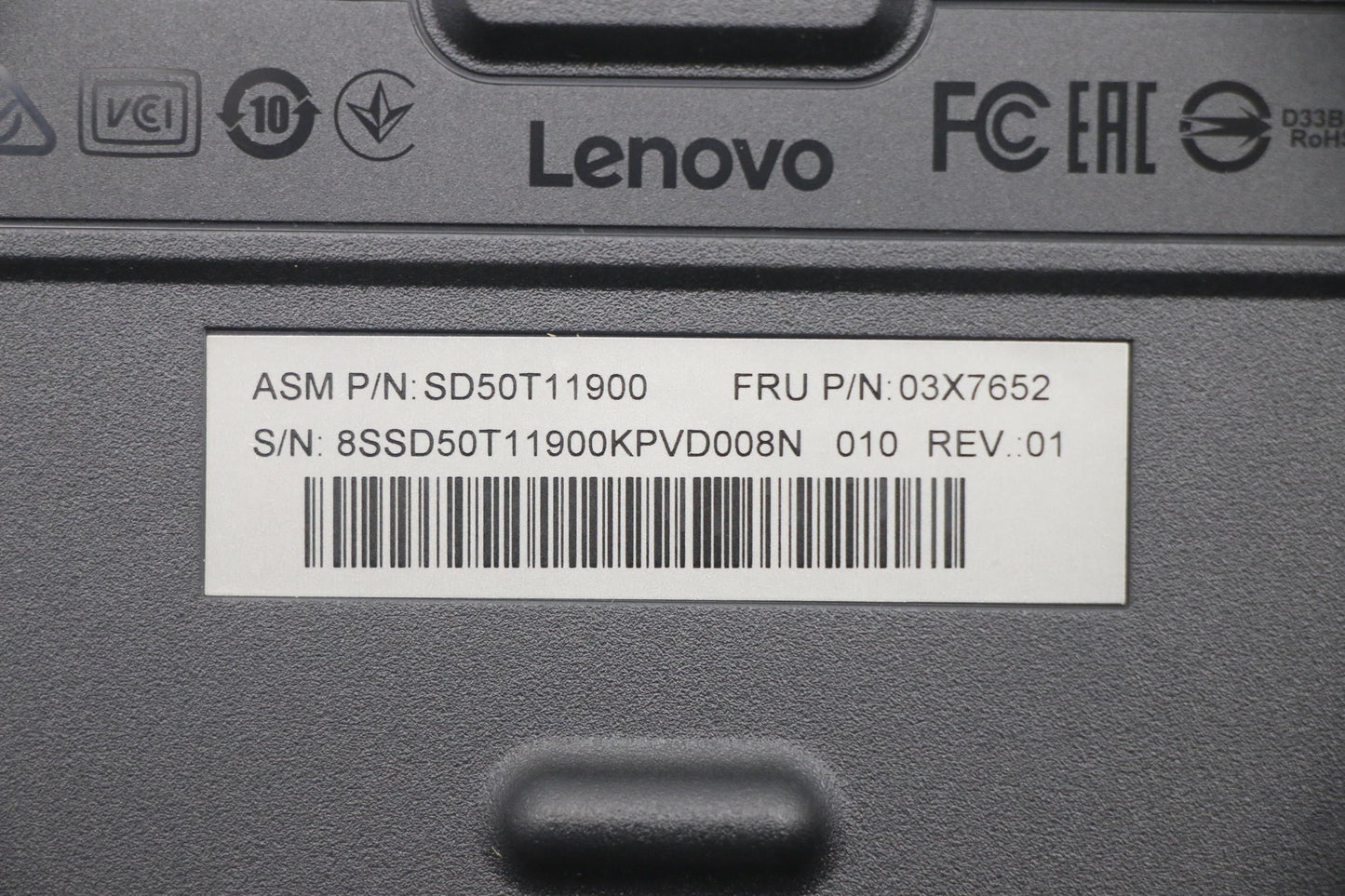 Lenovo Keyboard, External - 03X7652