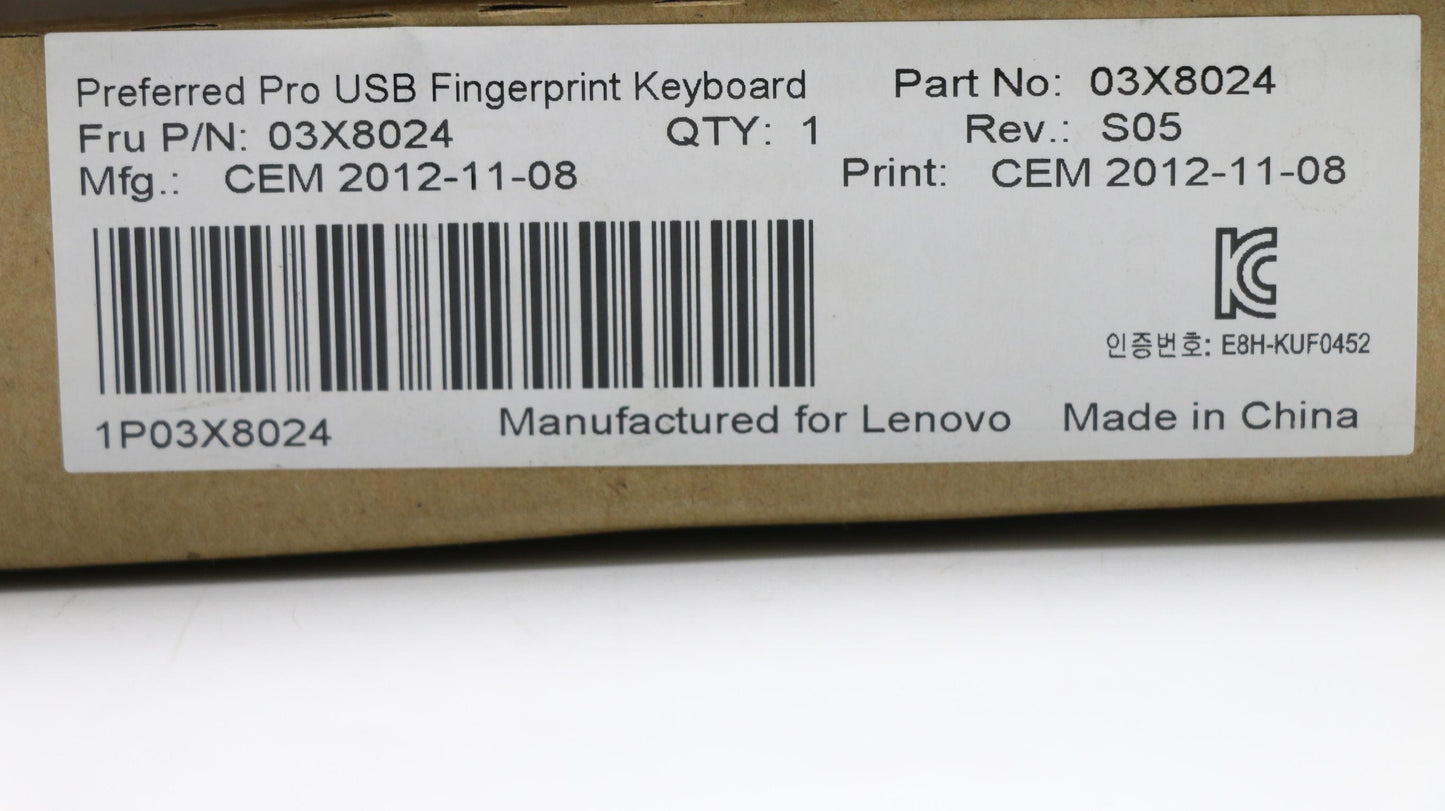 Lenovo Kb Keyboards External - 03X8024
