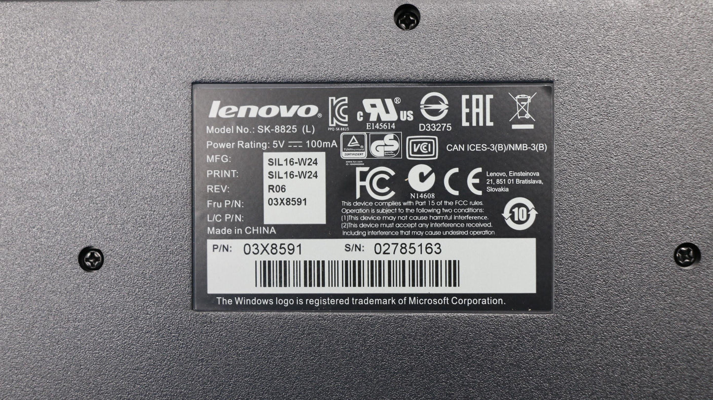 Lenovo Kb Keyboards External - 03X8591