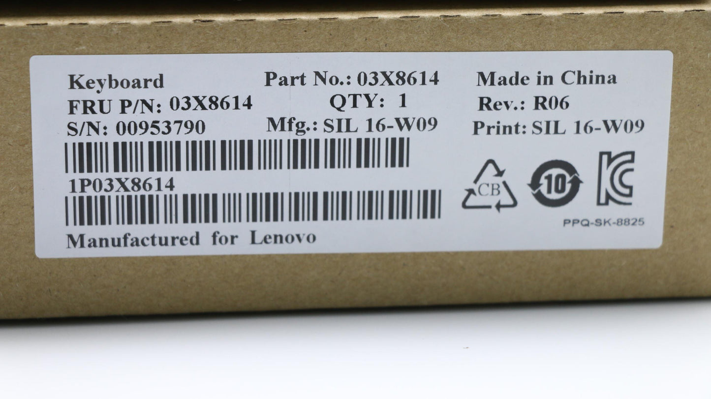 Lenovo Kb Keyboards External - 03X8614