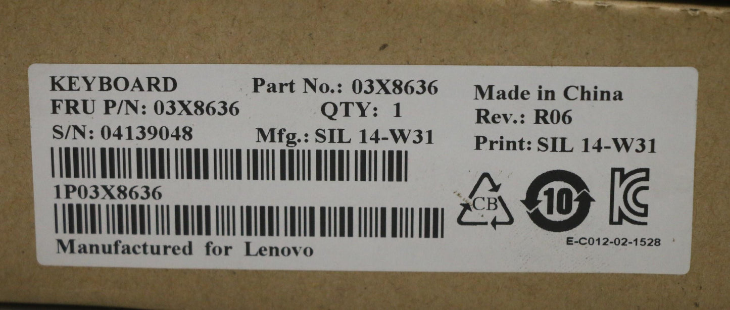 Lenovo Kb Keyboards External - 03X8636
