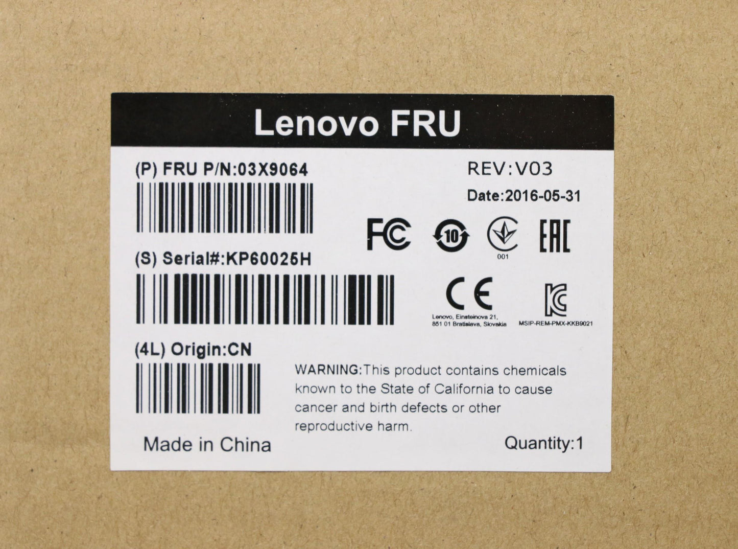 Lenovo Replacement Part - 03X9064