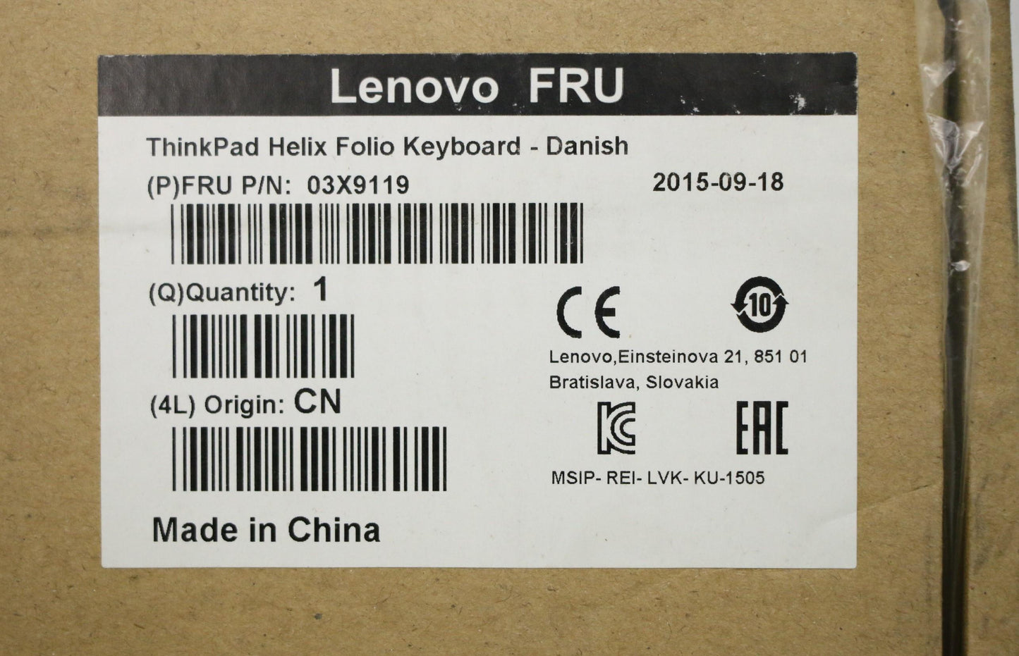 Lenovo Ki Keyboards Internal - 03X9119