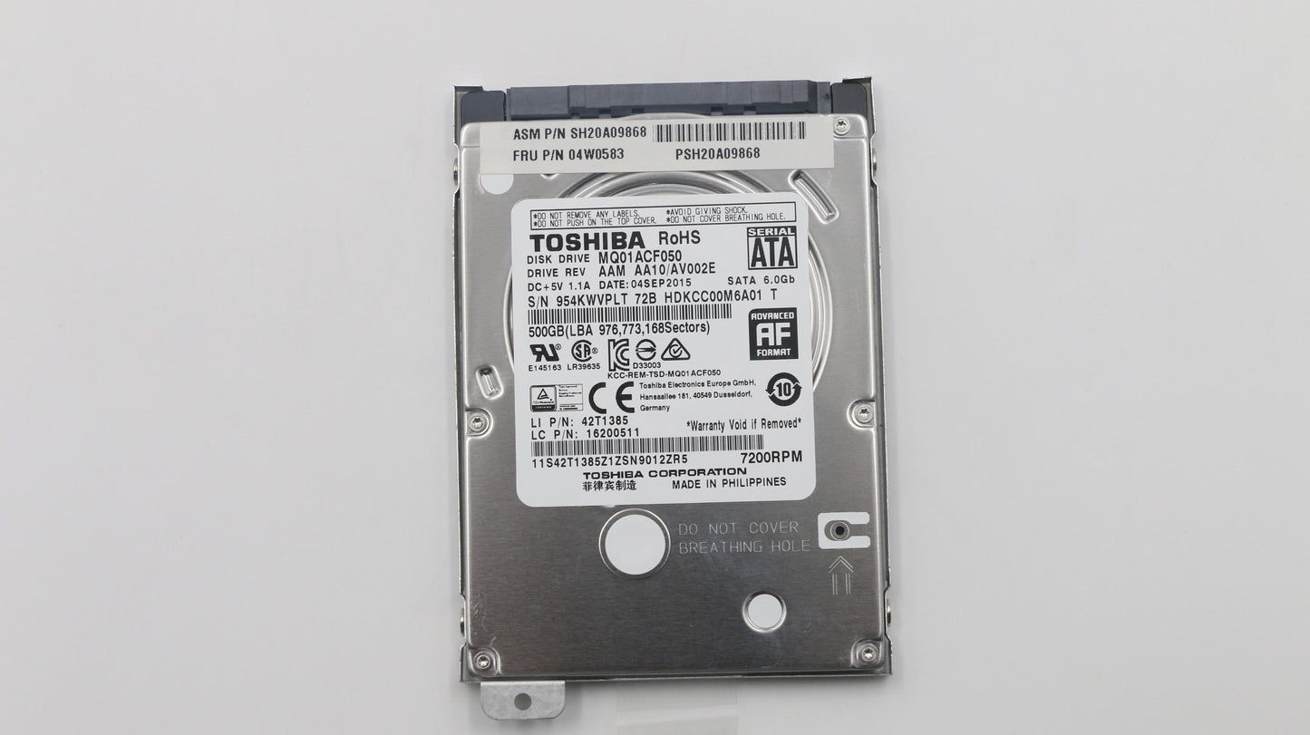 Lenovo Hd Hard Drives - 04W0583